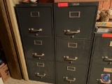 {{2X$BID}} Steiner's Three Drawer Filing Cabinets Measuring 15'' X 26 1/2'' X 39 1/2''