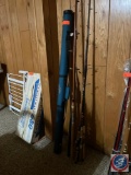 Assorted Fishing Poles Including Garcia, Tru Cast, Sensor Touch {{NO REELS}} and Angler Fishing Pole