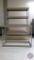 Five Tier Metal Shelving Unit Measuring 49'' X 18 1/2'' X 72 1/2'' with Three Tier Metal Shelving