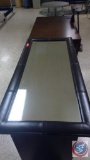 Wall Hanging Mirror with Padded Frame Measuring 70 1/2'' X 31 1/2''