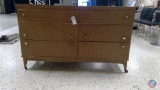 Six Drawer Dresser on Casters Measuring 56'' X 20'' X 34''