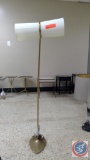 Gold Floor Lamp with (2) Shades Measuring 53''