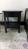 Two Tier Single Drawer Side Table Measuring 18'' X 18'' X 22''