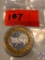 LIMITED EDITION CASINO GAMING TOKEN .999 SILVER $10 SAMS TOWN 1910-1995 SAM BOYD'S??