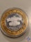 LIMITED EDITION CASINO GAMING TOKEN .999 SILVER $10 GOLD STRIKE HOTEL AND GAMBLING HALL, JEAN,