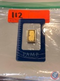 PAMP Suisse 10 grams Fine gold 999.9 bar Serial 168504