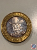 LIMITED EDITION CASINO GAMING TOKEN .999 SILVER $10 WELCOME TO LAS VEGAS, FREMON SAM BOYDS,......