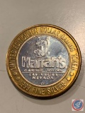 LIMITED EDITION CASINO GAMING TOKEN .999 SILVER $10 HARRAHS LAS VEGS, NV NEW YEARS EVE