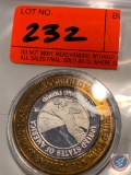 LIMITED EDITION CASINO GAMING TOKEN .999 SILVER $10 GOLDEN NUGGET STANDING PROUD LAS VEGAS, NV