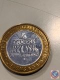LIMITED EDITION CASINO GAMING TOKEN .999 SILVER $10 QUEENS HOTEL & CASINO DAWN QUEEN OF WIND