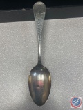Veg Spoon, weighing 49.7 Grams... Sales Tax will be added at closing of auction on this item. In ord