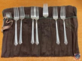 (12) Heirloom Sterling Silver Dinner Forks, weighing 43.3 Grams... Sales Tax will be added at closin