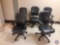{{5X$BID}} Knoll Office Chairs w/Fully Adjustable Arms, Hard Casters, Pneumatic Lift Adjusts the
