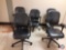 {{5X$BID}}...Knoll Office Chairs w/Fully Adjustable Arms, Hard Casters, Pneumatic Lift Adjusts the