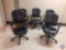 {{5X$BID}}...Knoll Office Chairs w/Fully Adjustable Arms, Hard Casters, Pneumatic Lift Adjusts the