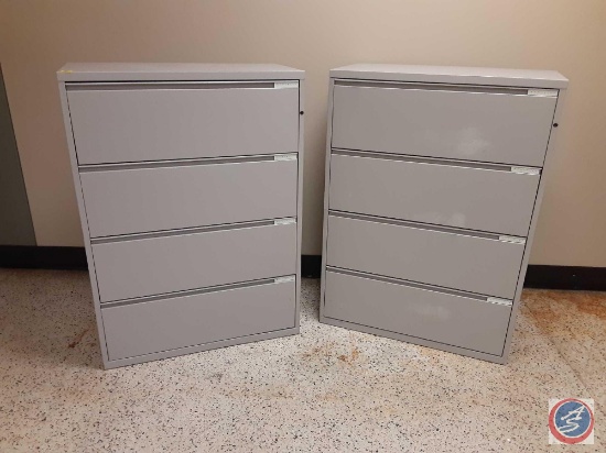 {{2X$BID}} Lateral File Cabinet (no key) - (4) Drawer 36" x 18" x 50"