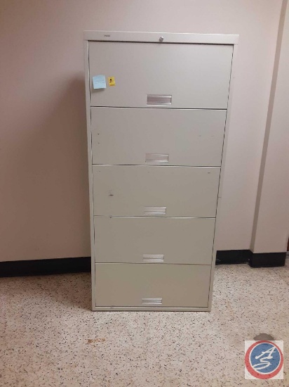 Lateral File Cabinet (no key) - (5) Drawer with 5 shelves... 36" x 16 3/4" x 75"