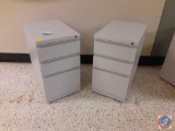 {{2X$BID}} Vertical File Cabinet (2) Box Drawers (1) File Drawer on Wheels (no key) - 15