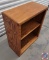 Solid Oak Wood 2 shelf bookcase