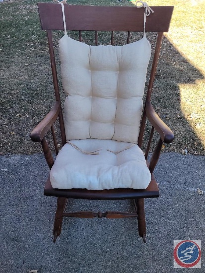 Vintage Rocking Chair with Pads and others