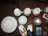 Polar Bear and Sailor dog trinkets, Misc: cups, Signed sand art and Signed Candle holder