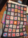 Vintage Crocheted Throw, dating pretty visible, no tares or rips