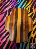 Hand Crafted Wooden Trivet made from 5 different woods