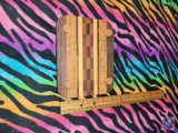 Hand Crafted Wooden Trivet made from 4 different woods