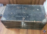 Vintage wooden keep sake trunk