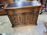 Buffet with Leather inlay