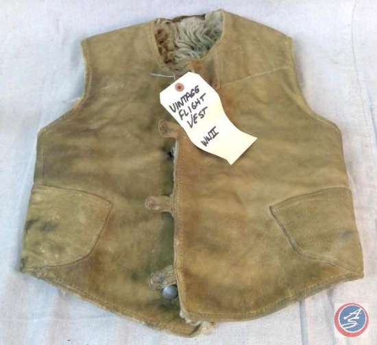 Jacket, marked vintage flight vest WWII.