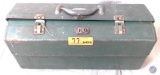 (1) Tackle box with lures and assorted fishing items