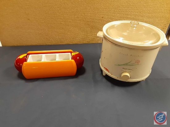 Hot Dog Condiment Holder and Proctor Silex Crock Watcher
