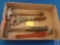 (1) Flat assorted hand tools, Stanley Hammer, Bemis & Call Co. Springfield Mass 1866 pat #005, Rigid
