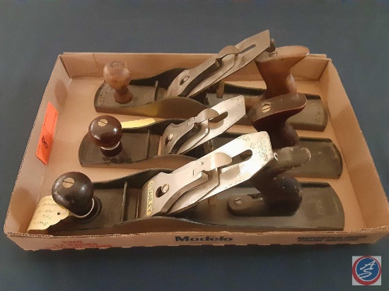(1) Vintage Stanley Bailey #5 Plane Type 19 or 20 Mix 1958-1961 Hardwood Handles and Knobs, (1)