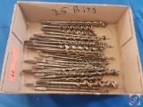 (25) assorted drill bits.