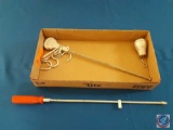 Assorted items; (1) VTG Hanging 3 Hook Arm-Scale farm tobacco cotton meat weight. ...
