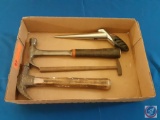 (1) Flat assorted Items; Hammers.