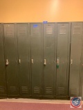 Set of 6 full length lockers, numbers...7-12