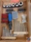 (1) Flat assorted items; Disconnect Tool set for Fuel Line/AC, assorted nut drivers,... Bit sets,