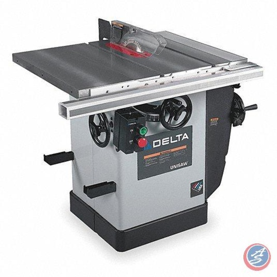 Delta...Table Saw 10" Unisaw Heavy Duty Model #36-953 (NEW IN BOX) Serial # 01C22521 Phase:...1 Phas