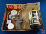 (1) Flat assorted items; TX504 Turbo Torch , Lenox Tinning Plux, Bernzomatic, Dill's Pipe Cleaners.