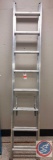 Werner 16 ft. Aluminum Extension Ladder; 250 lb. Load Capacity, Model: D-1316-2