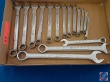 (1) Flat assorted Craftsman Metric combination wrenches.