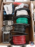 (1) Flat with Assorted Electrical Boxes and Partial Spools of Electrical Wire