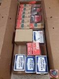 (2) Flats assorted items; (3) boxes Duo Fast Staples, Senco 1/4