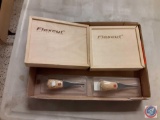 (1) Flat with Assorted Flexcut Carving Tools Some in Wooden Boxes