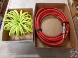 (2) air hoses, one Polylurethane yellow, one red air hose.