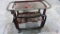 Metal wheeled cart with outlet,...