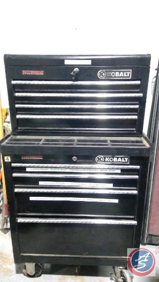 Kobalt, 8 drawer toolbox with keys, All One Money, gauges, drill bits, Mitutoyo dial thickness